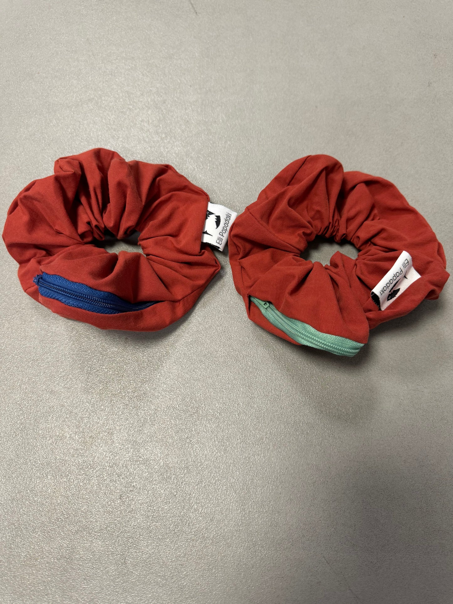 Scrunchie-Zipper Spicy pumpkin