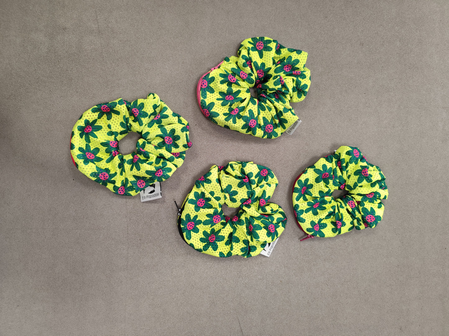Scrunchie-Zipper FLOWERS