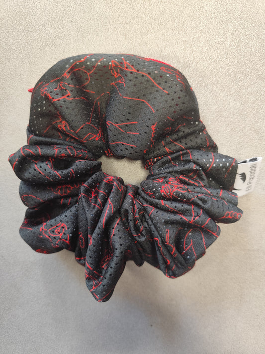 Scrunchie-Zipper BOLD Agape Black+Red