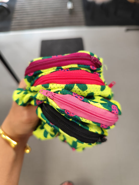 Scrunchie-Zipper FLOWERS