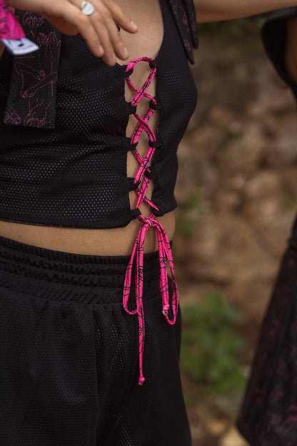 Tie-me-up Top FUCHSIA