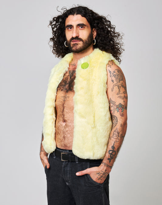 Faux-fur vest