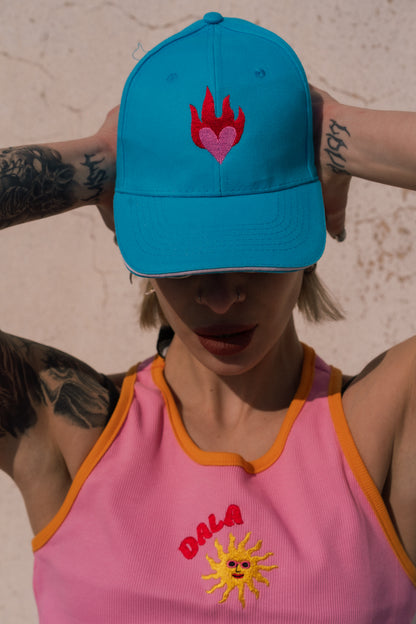 Flaming heart Cap