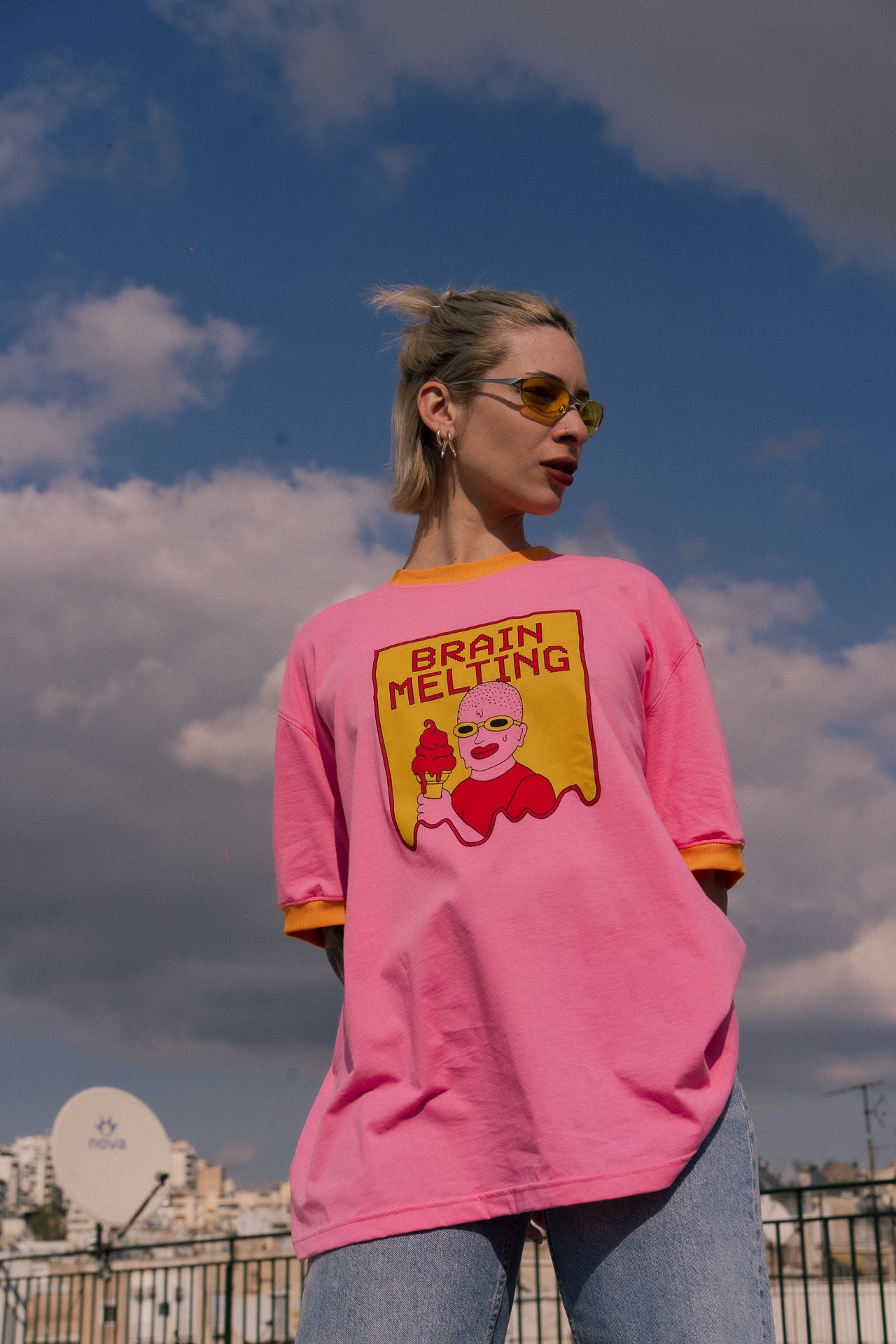 BRAIN MELTING orange T-Shirt