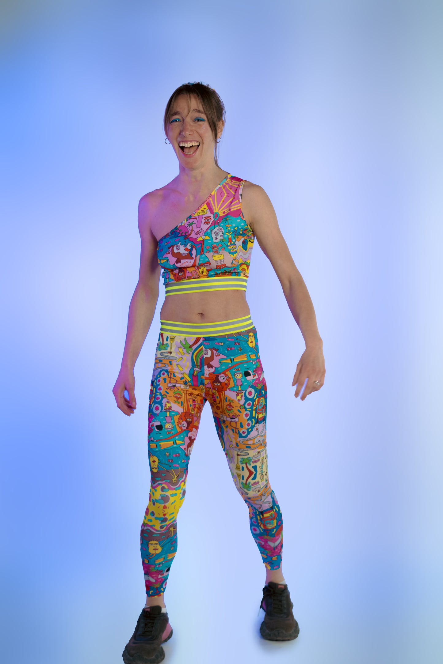 IN//DEVIDE- One-Shoulder top