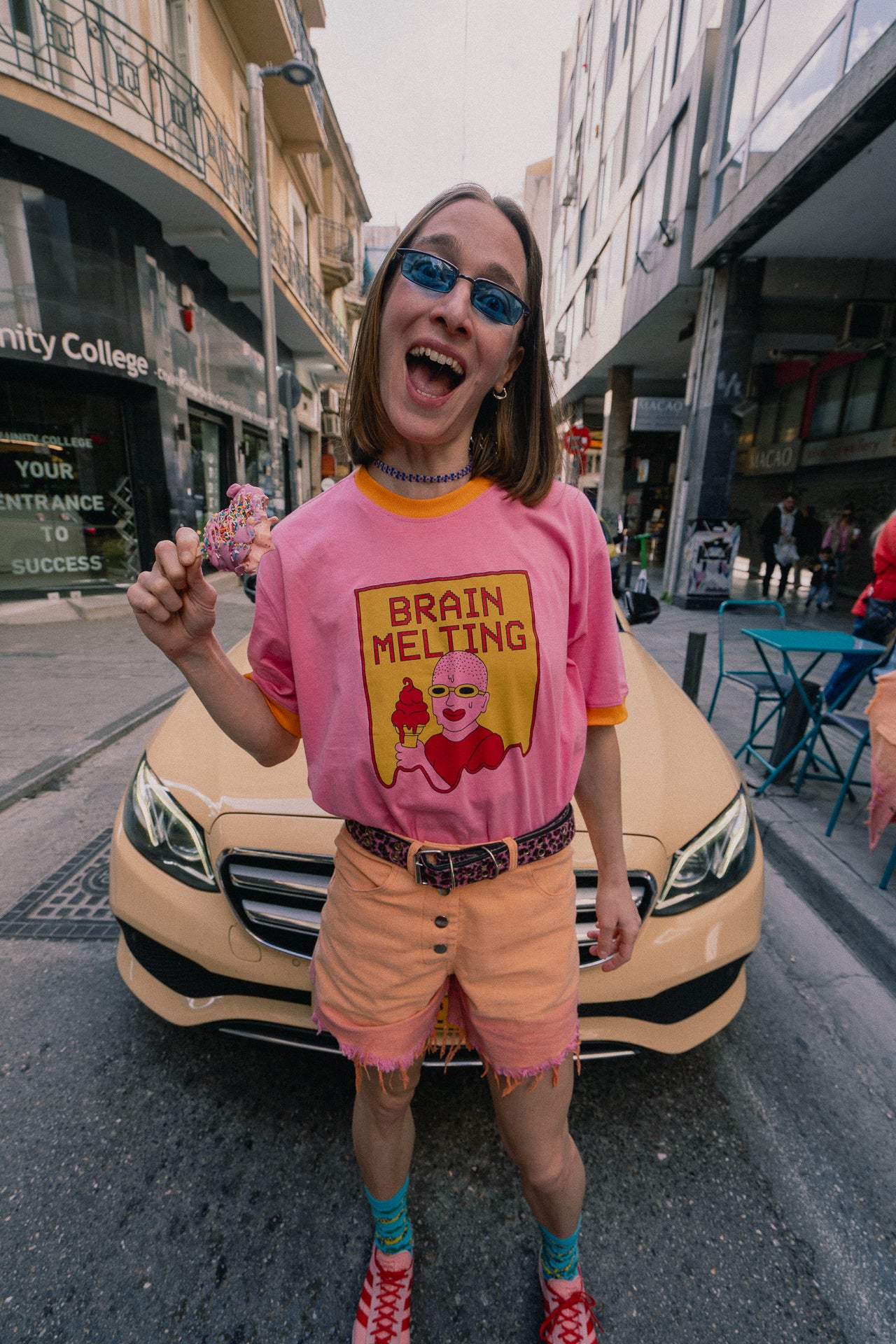 BRAIN MELTING orange T-Shirt