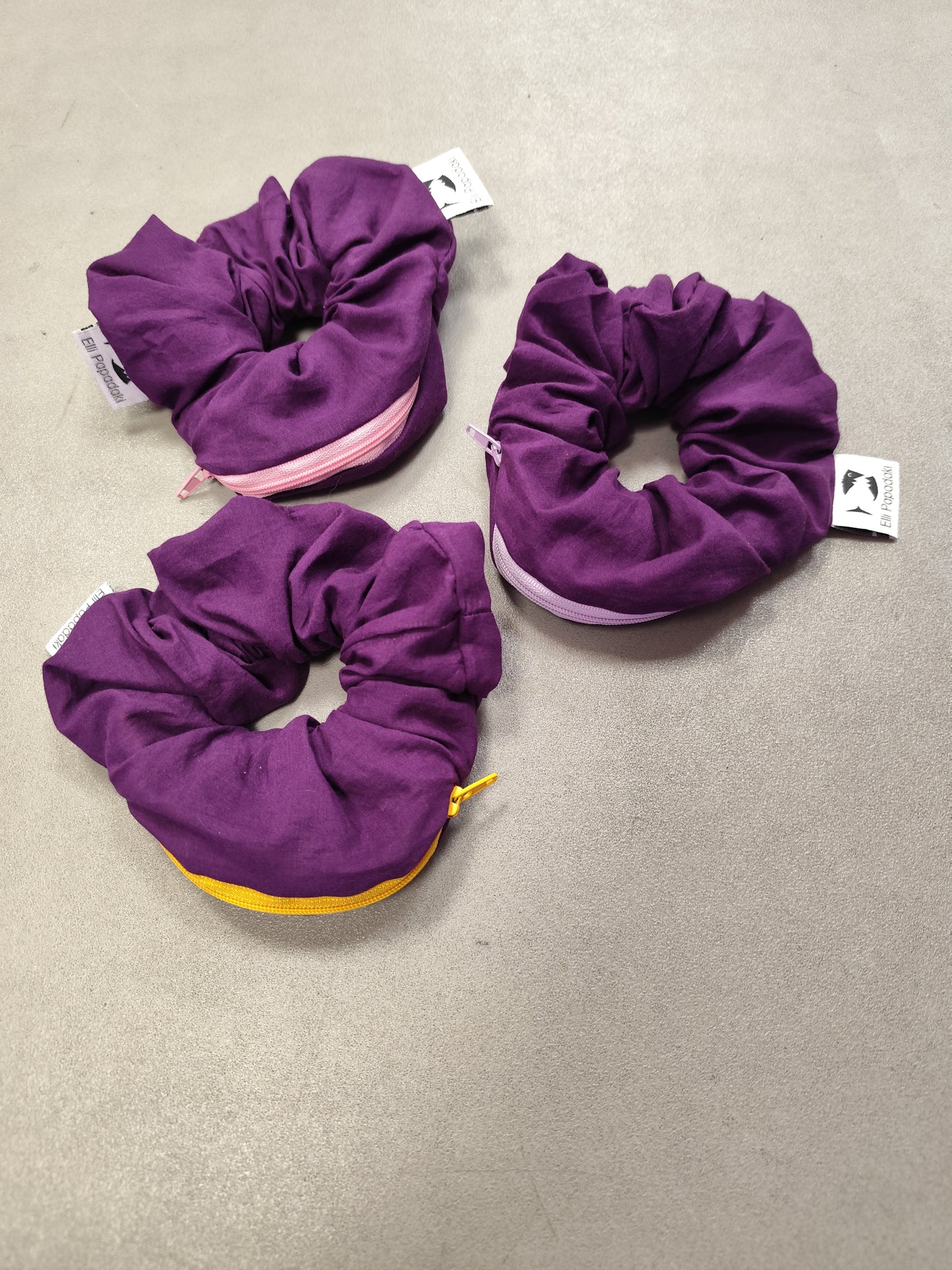 Scrunchie-Zipper Purple