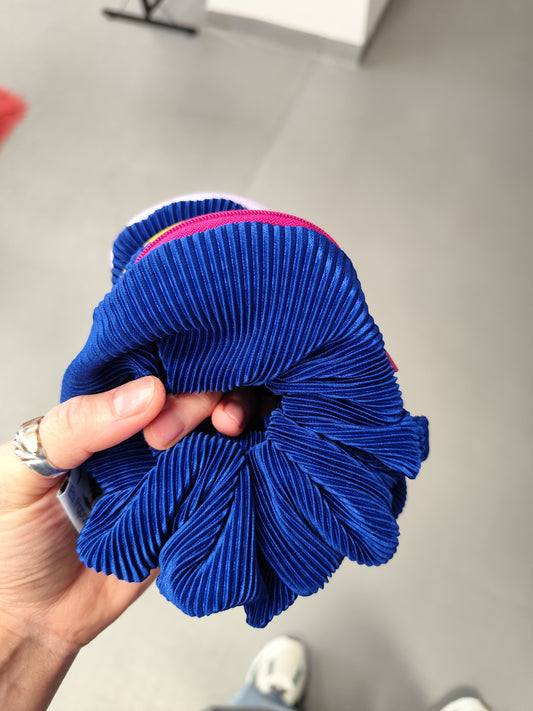 Scrunchie-Zipper Blue
