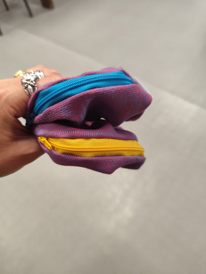 Scrunchie-Zipper Purple/Blue